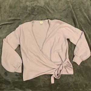 Lavender A New Day wrap sweater